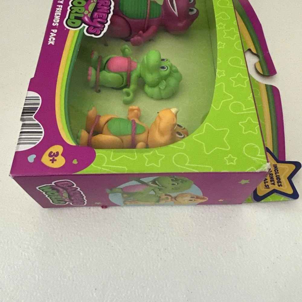 Barney's Hey Friends Pack 3-Inch Figure 4-Pack Barney Baby Bop Billy & David